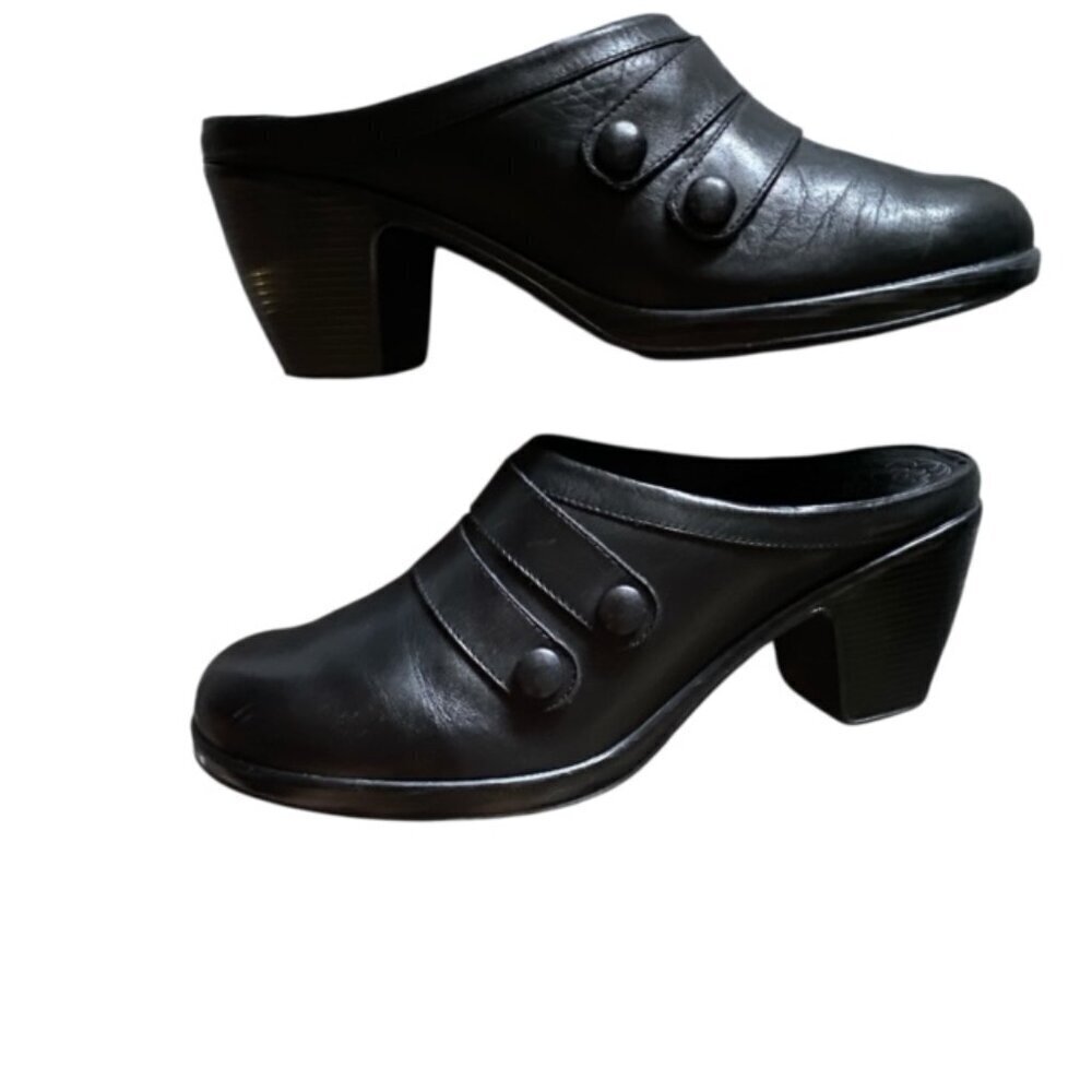 Dansko Blake Black Leather Mule 41